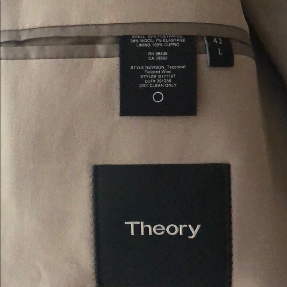 NEW Theory Newsom Technical Tailored Blazer Ash - Picture 5 of 5